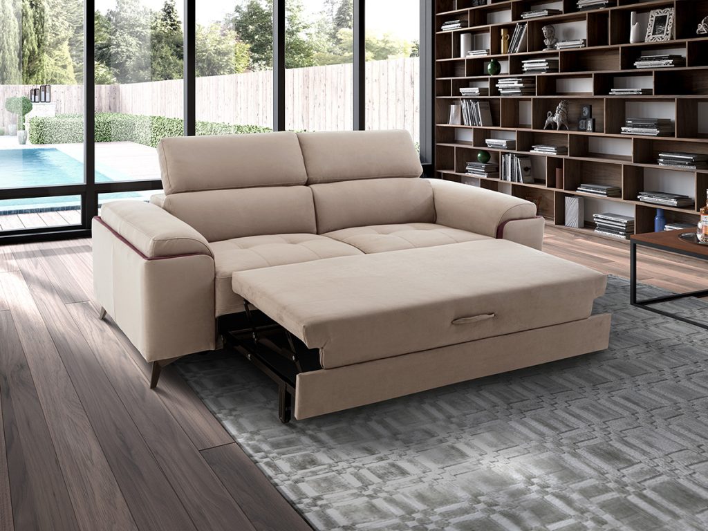 Eden divano lineare letto delfino beige
