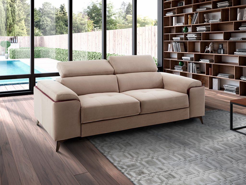 Eden divano lineare letto delfino beige