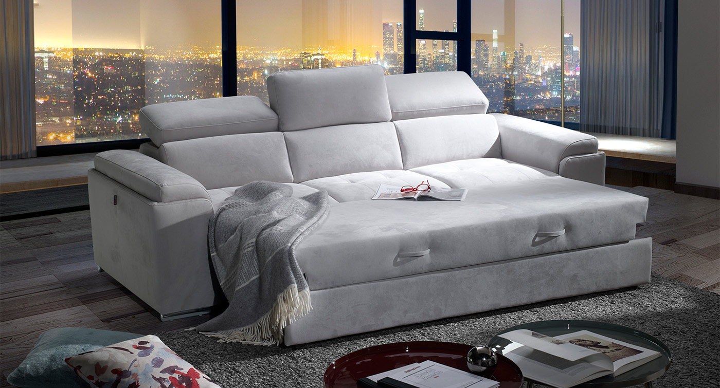 bahamas divano lineare letto delfino grigio