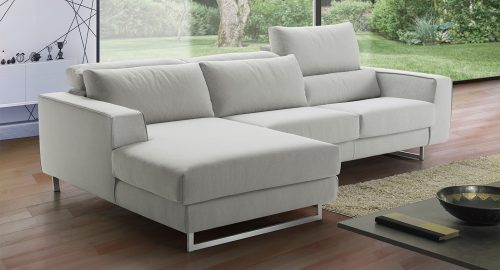 carol divano con chaise longue bianco