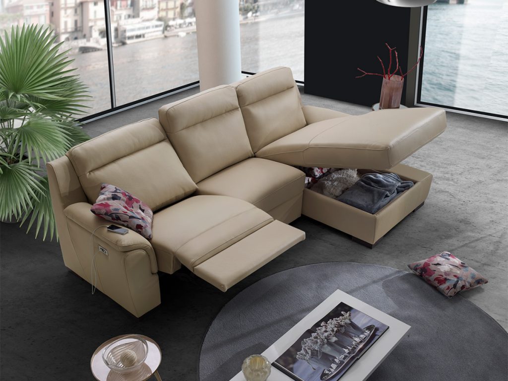 charlotte divano con chaise longue beige