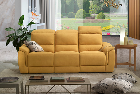 charme divano relax giallo