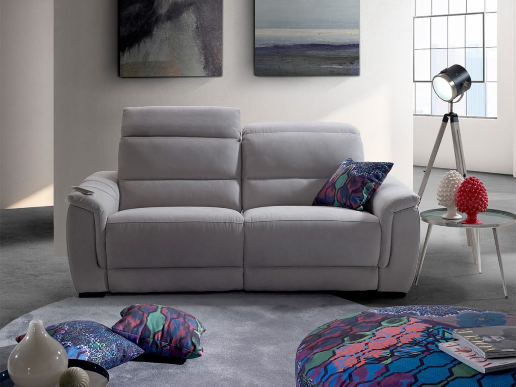 charme divano lineare grigio