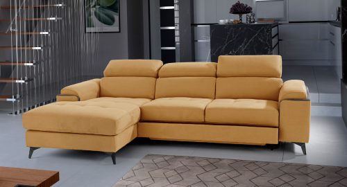 Eden Divano con chaise longue giallo