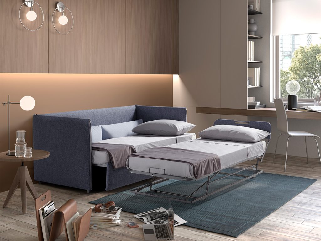 eolo divano letto azzurro