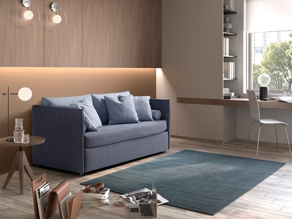eolo divano letto azzurro