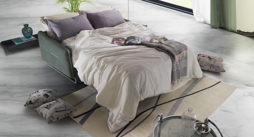 ginger divano letto lineare verde