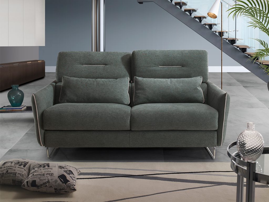 ginger divano letto lineare verde