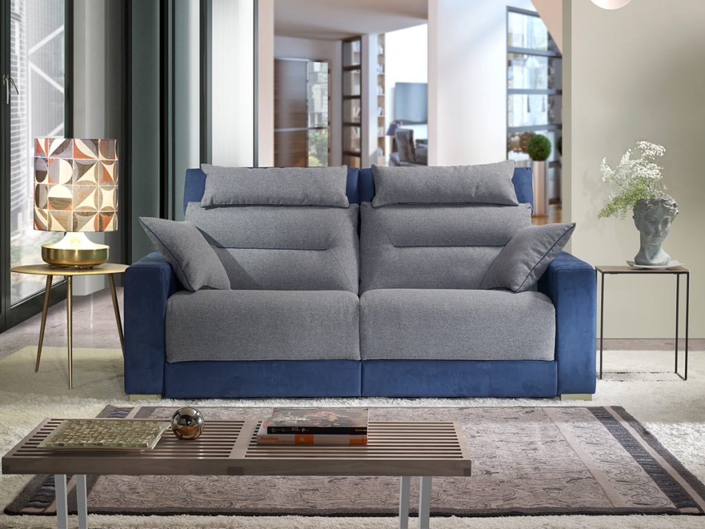 hawaii divano lineare blu grigio