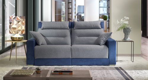 hawaii divano lineare blu grigio