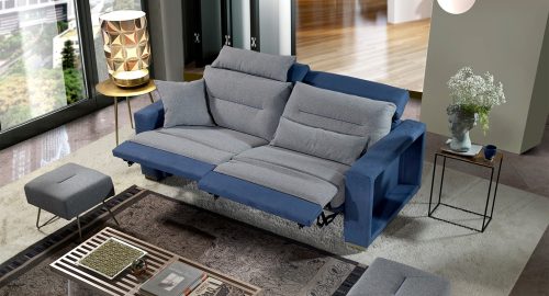 hawaii divano lineare blu grigio