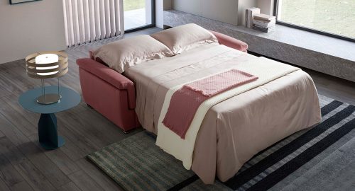 lipari divano letto rosa