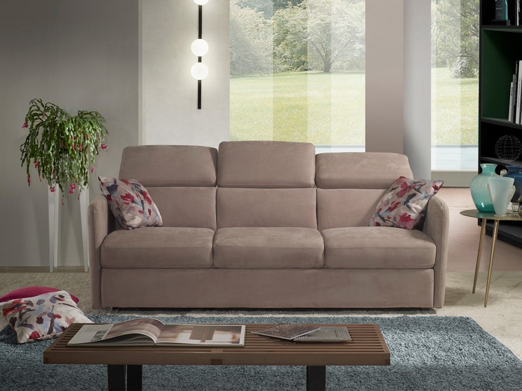 Madeira divano lineare beige