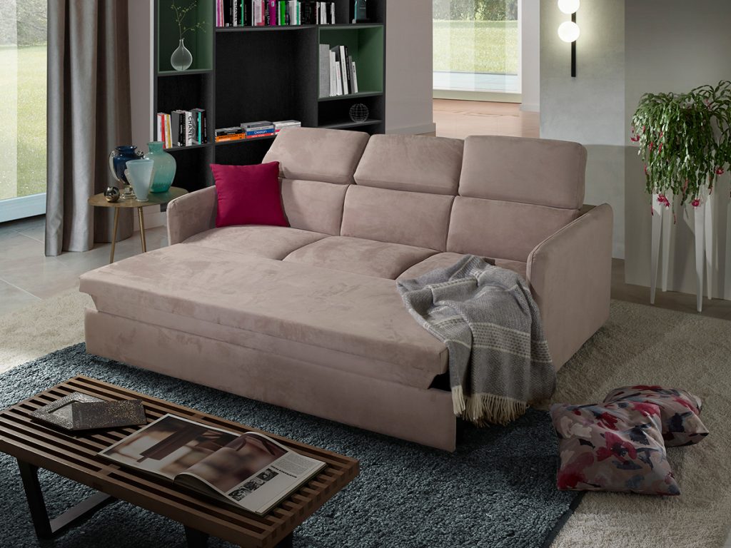 Madeira divano lineare beige