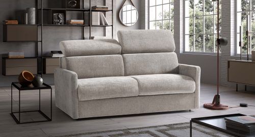 maretta divano letto lineare bianco