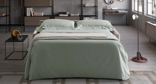 maretta divano letto lineare bianco