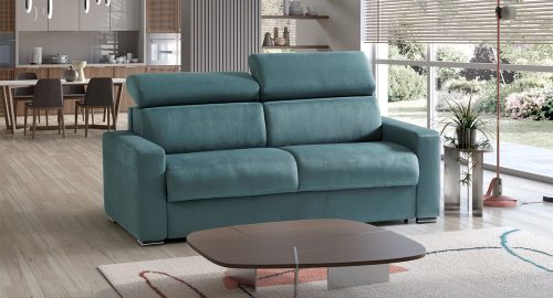 Maretta divano letto lineare blu