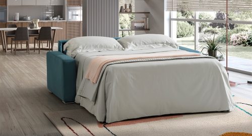 Maretta divano letto lineare blu