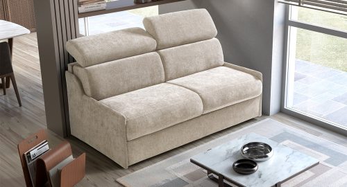 maretta divano letto lineare bianco