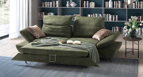megan divano lineare verde