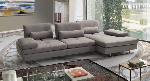 Vivara divano con chaise longue grigio
