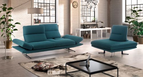 wellington divano lineare blu