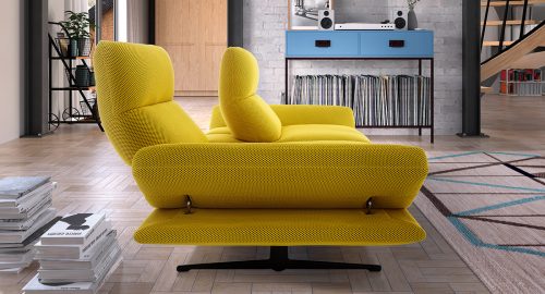 wellington divano lineare giallo