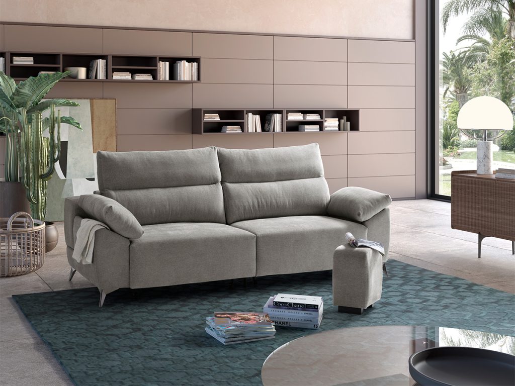 Bali divano lineare grigio