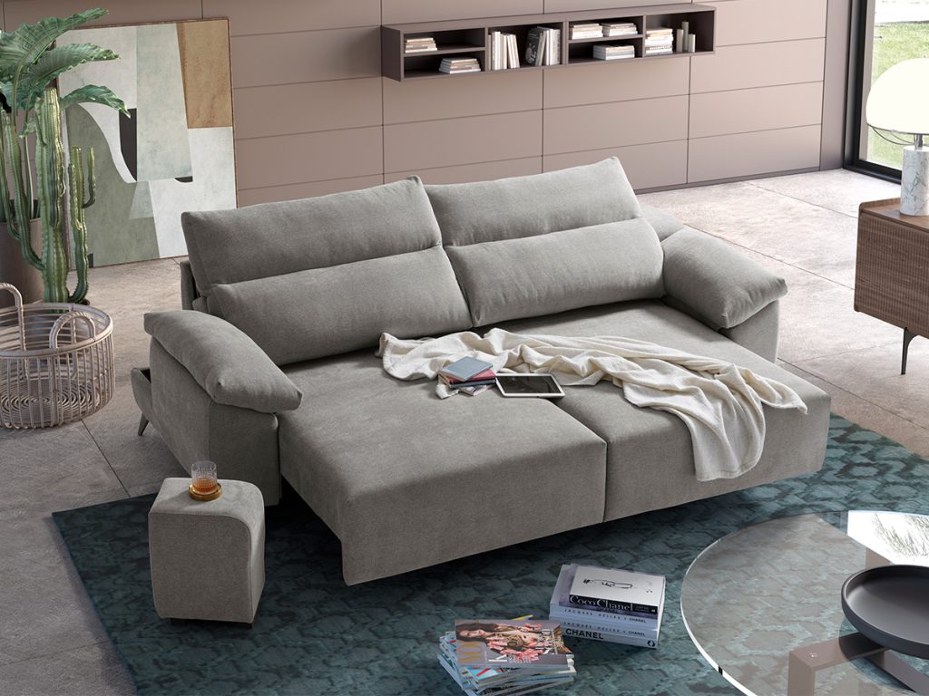 Bali divano lineare grigio