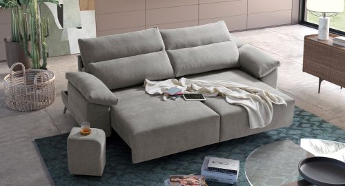 Bali Divano con sedute scorrevoli grigio