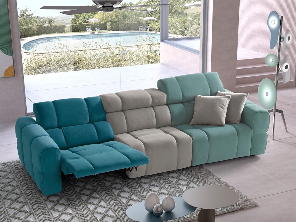 Divano Bubble relax elettrico multicolor