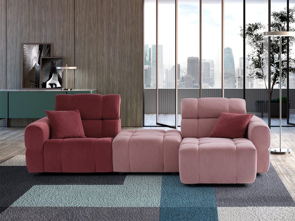 Divano Bubble 3 posti 2 relax elettrici