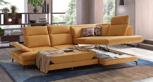 Dakota Divano letto con chaise longue