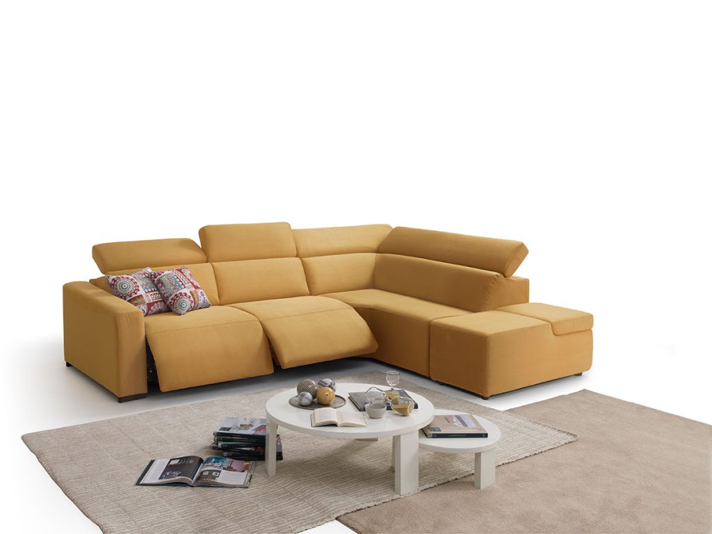 Divano relax elettrico composizione angolare - lisbona