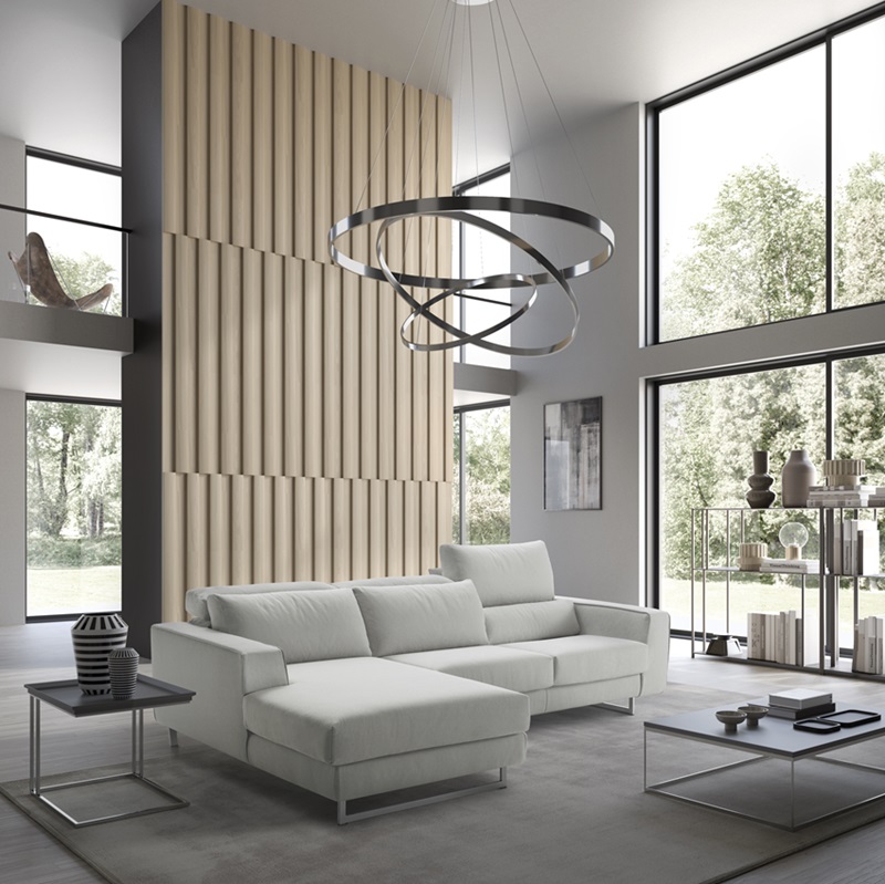 divano con chaise longue