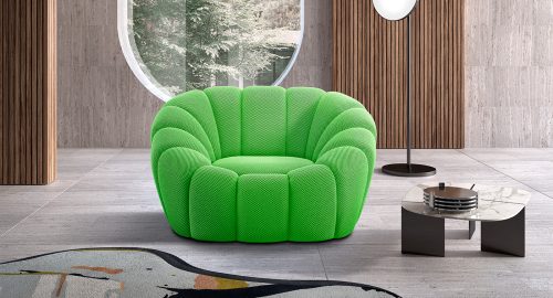 flower poltrona verde fluo