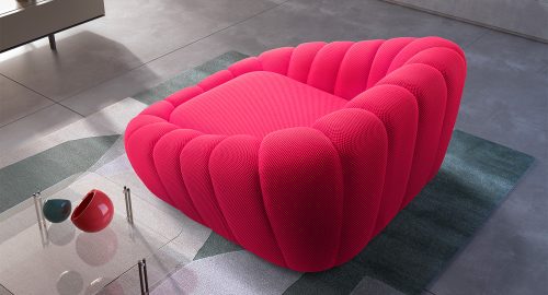 flower poltrona fuxia fluo