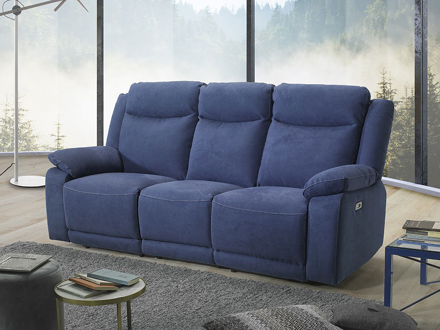 divano blu elettrico