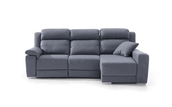 spring divano angolare con chaise longue blu