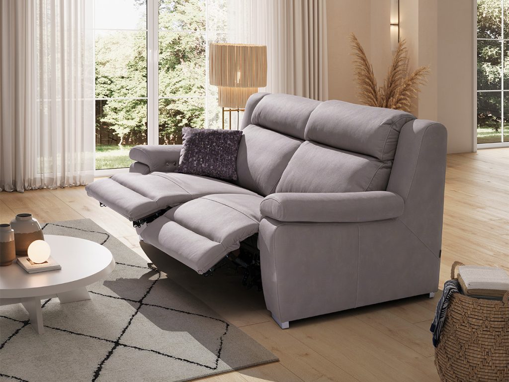 spring divano lineare relax grigio