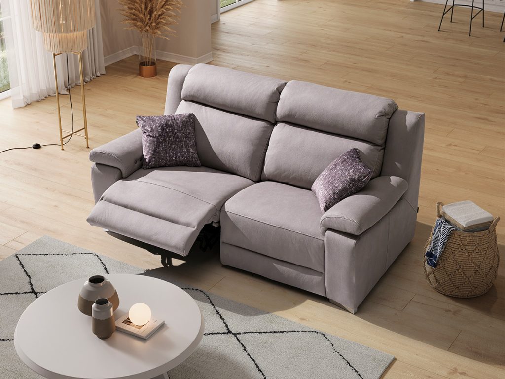spring divano lineare relax grigio