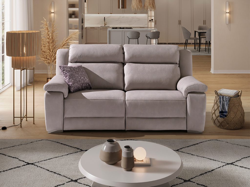 spring divano lineare relax grigio