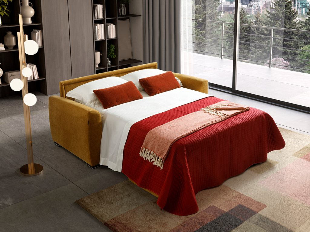 summer divano 3 posti letto giallo