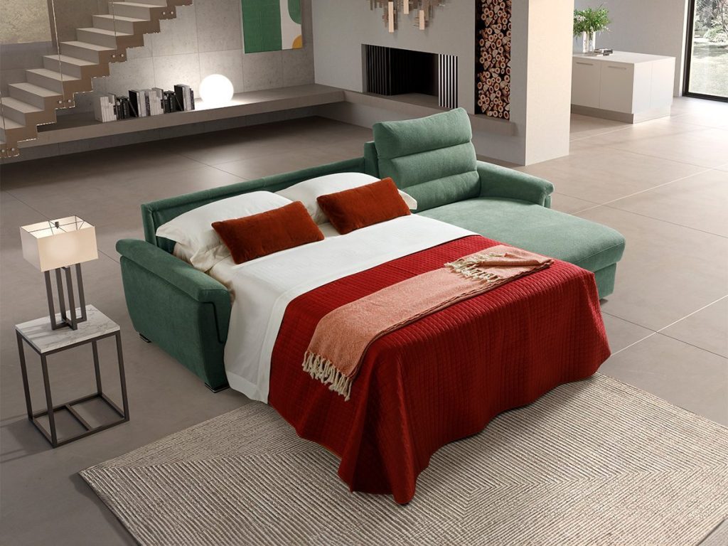 summer divano angolare con chaise longue turchese