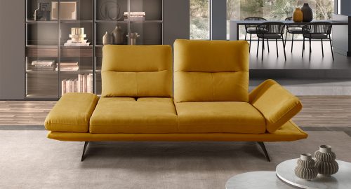 Meda divano lineare giallo