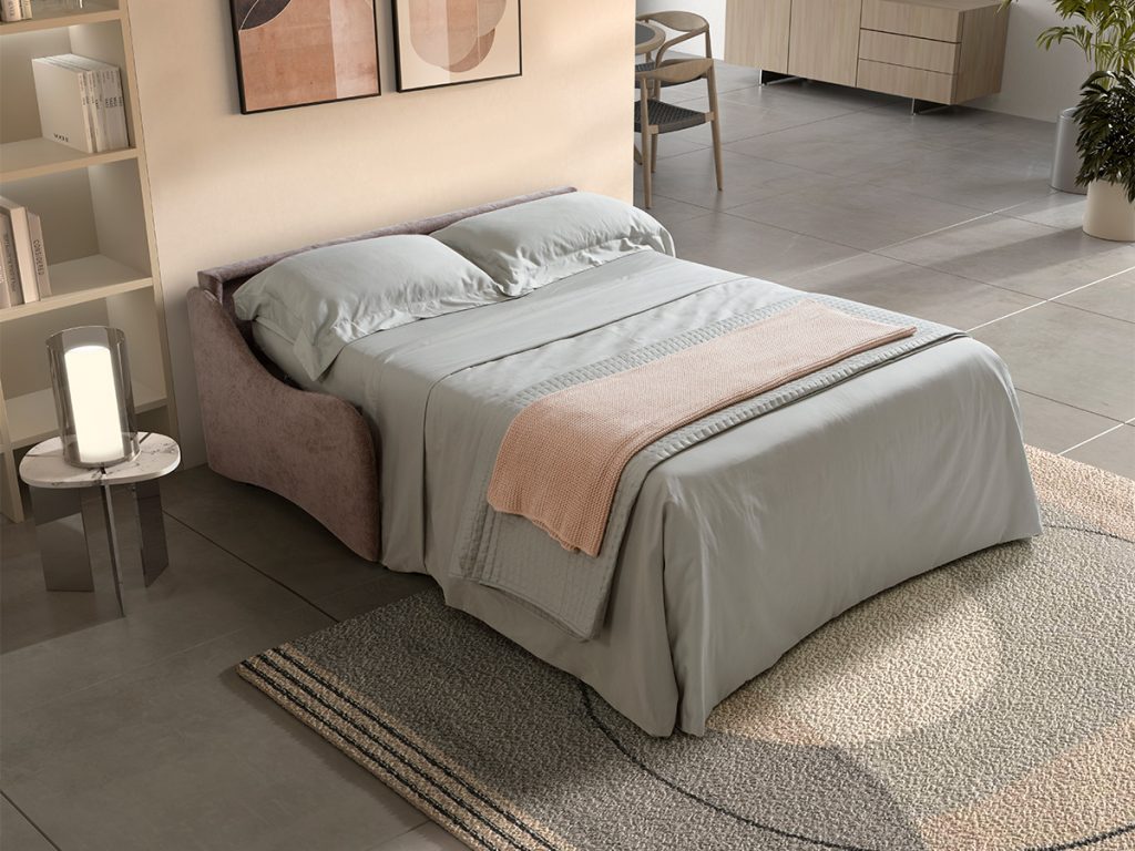 maretta divano letto lineare grigio