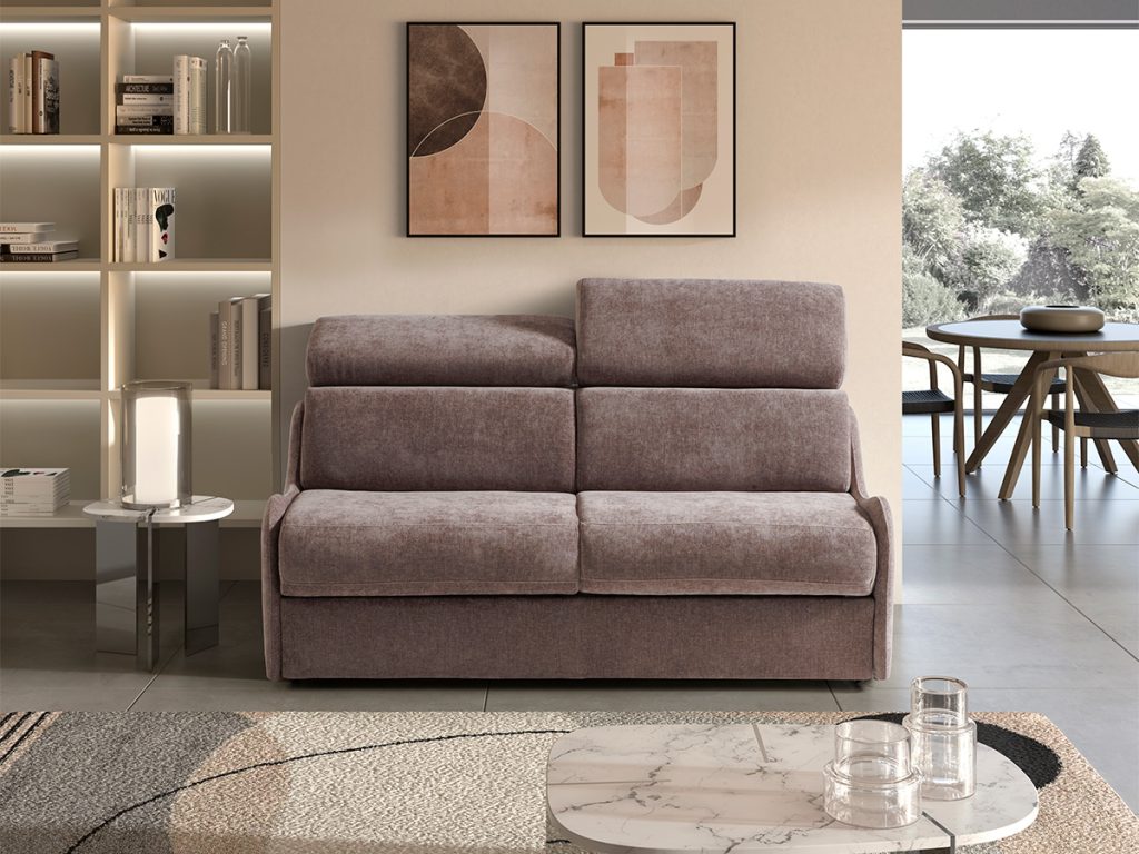 maretta divano letto lineare grigio