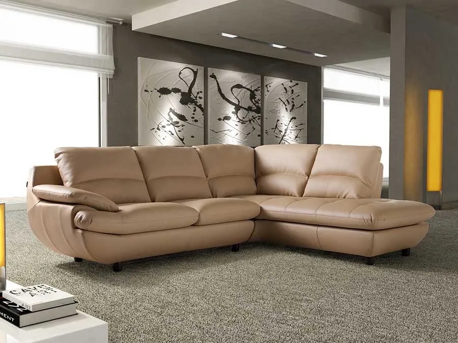 divani eleganti classici in pelle