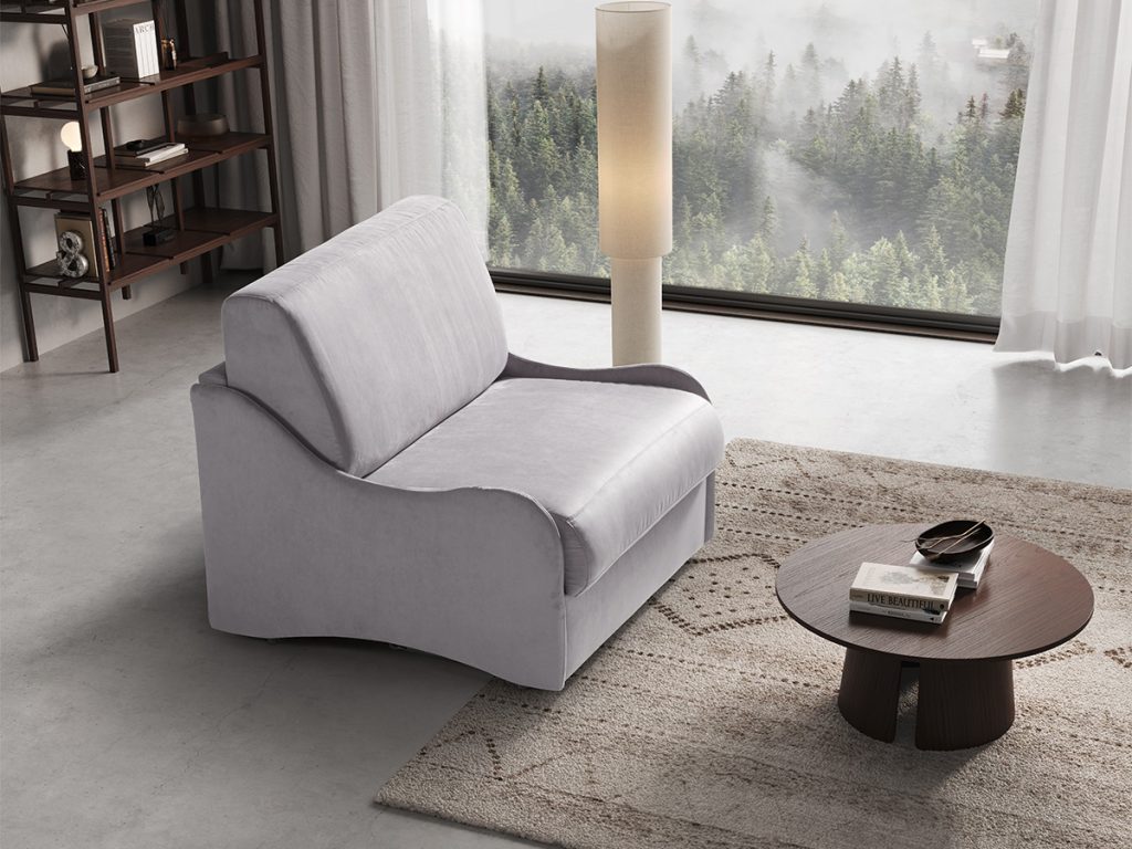 Lipari poltrona letto grigio chiaro