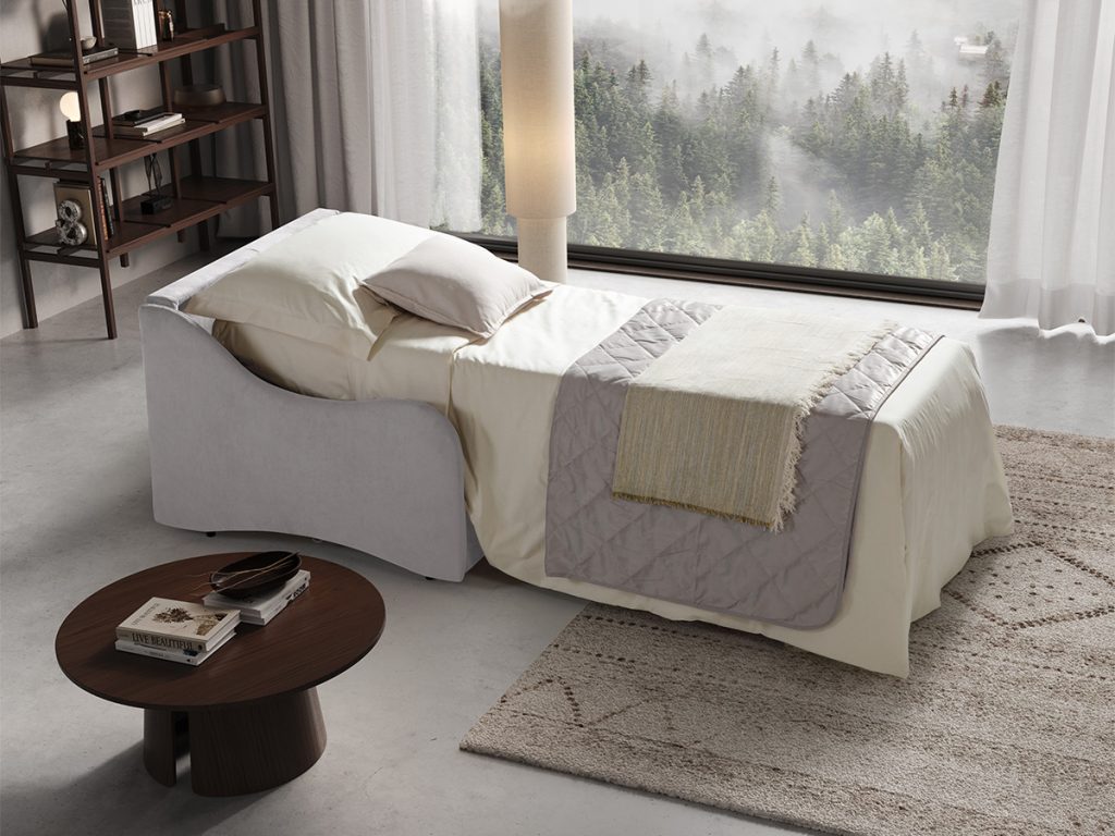 Lipari poltrona letto grigio chiaro